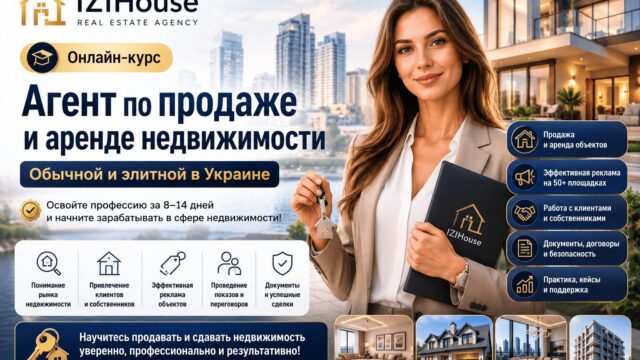 Агент по продаже и аренде обычной и элитной недвижимости в Украине