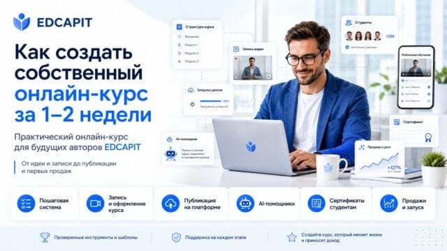 Как создать собственный онлайн-курс и стать автором | EDCAPIT