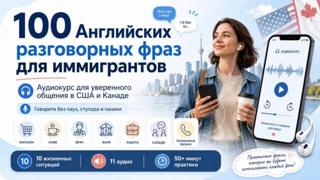 100 Английских разговорных фраз для иммигрантов
