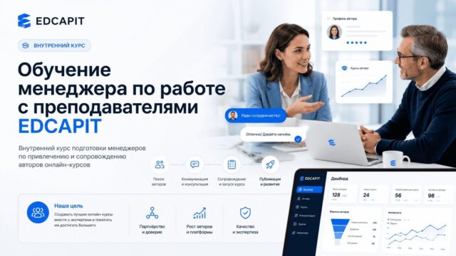 Обучение менеджера по работе с преподавателями EDCAPIT