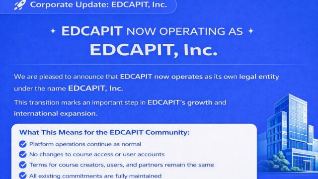 ITCAPITAL USA INC to EDCAPIT, Inc 4 📢 Corporate Update: ITCAPITAL USA INC to EDCAPIT, Inc. We are pleased to announce that EDCAPIT.COM now operates under its own dedicated legal entity — EDCAPIT, Inc.